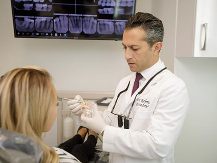 NYC periodontist exam patient