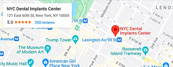 NYC Dental Implants Center Map and Directions